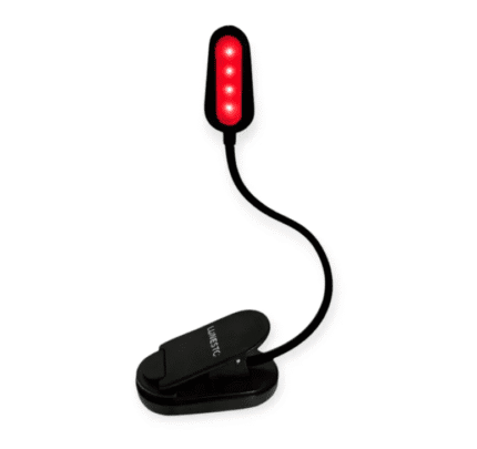Lunesto LED lampička na čtení bez modré složky - černá